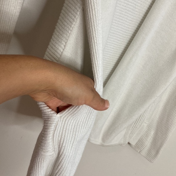 Lululemon Sundown Sweater Wrap Womens 4 6 Antique White Relaxed Cashlu Hoodie - Picture 6 of 14